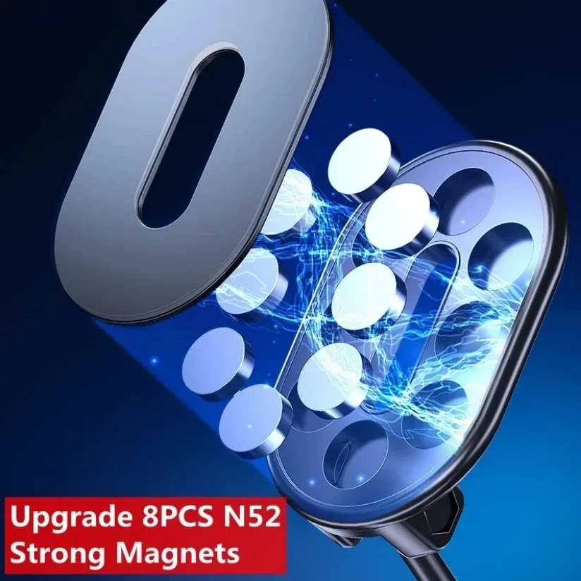 1080 자기 자동차 전화 홀더 마운트 자석 스마트 폰 지원 아이폰에 대 한 자동차에 접이식 휴대 전화 브래킷 삼성 Xiaomi LG