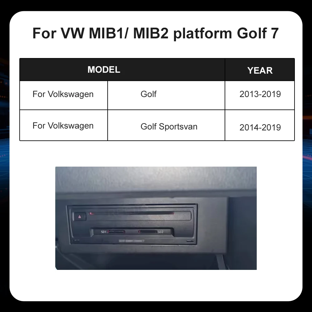 AUTOABC Draadloze Android Auto Carplay Decoder voor VW Golf 7 Polo Tiguan Passat Arteon Scirocco T-Cross MIB AirPLAY Camera