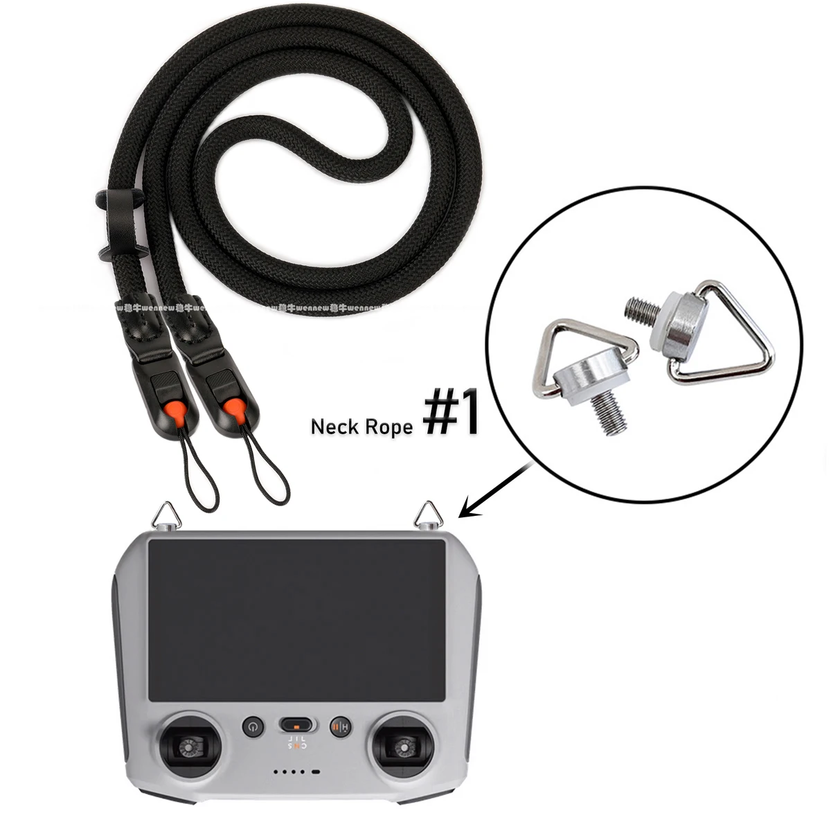 Drone Accessorie Quick Release Neck Strap Round Rope Remote Controller Lanyard for DJI RC 2 RC PRO Mini 3 3Pro Mavic 3 Air 3