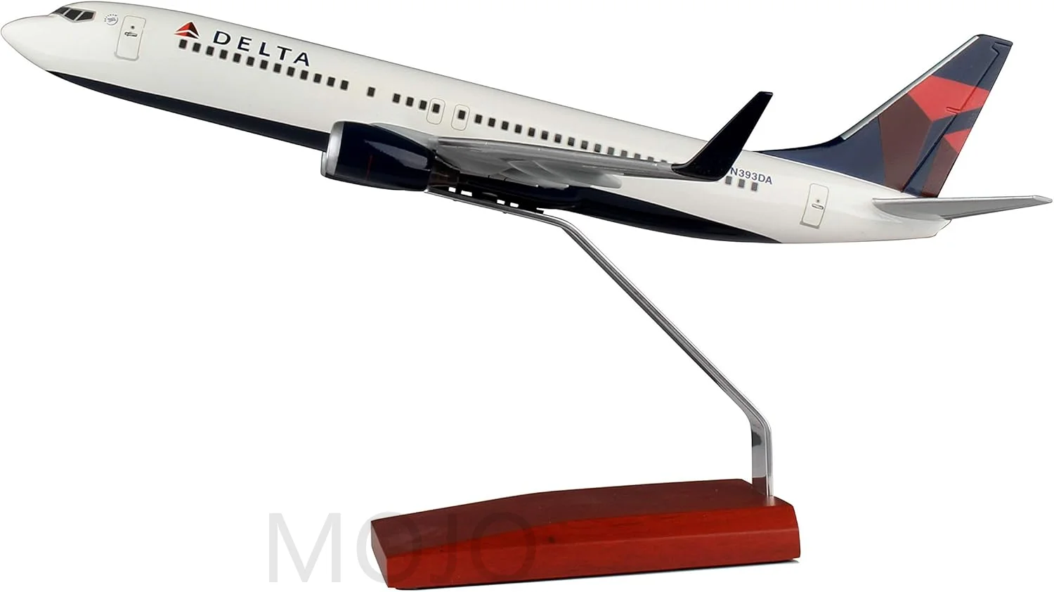 Delta B737 Airplane Model 1:150 Scale Delta Airlines 737 47cm Length with LED Lights Highly Simulated Resin Material Aviation