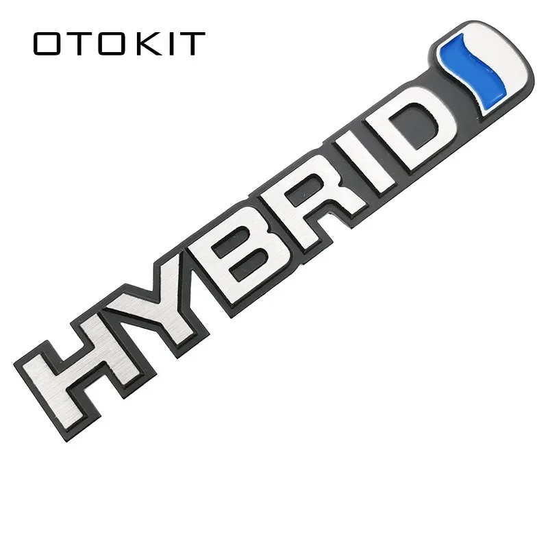 Fashion Metal Car Sticker Emblem Refitting Badge Decal For Hybrid Toyota Camry Rav4 Reiz Lexus BMW Audi Honda Auto Styling