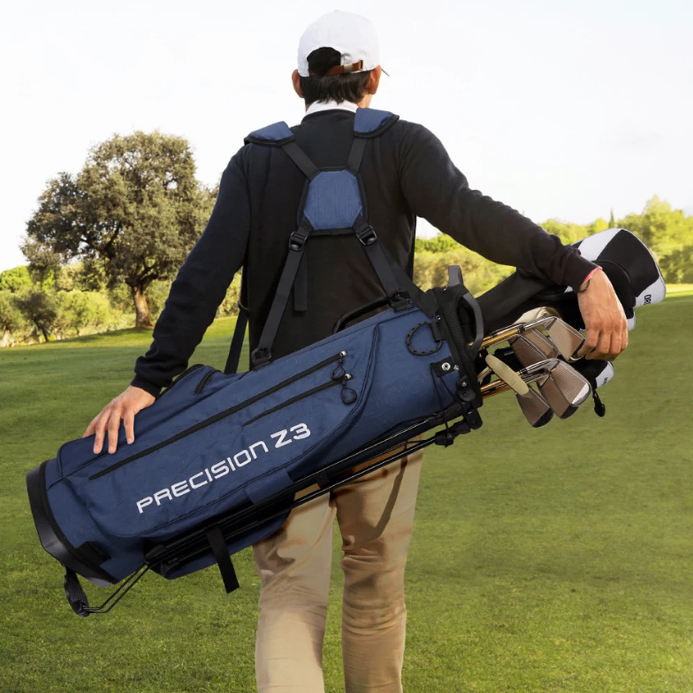 Sacca da golf portatile con staffa per bretelle Sacca da golf con supporto per supporto Sacca da golf leggera Pacchetto rack da golf antifrizione