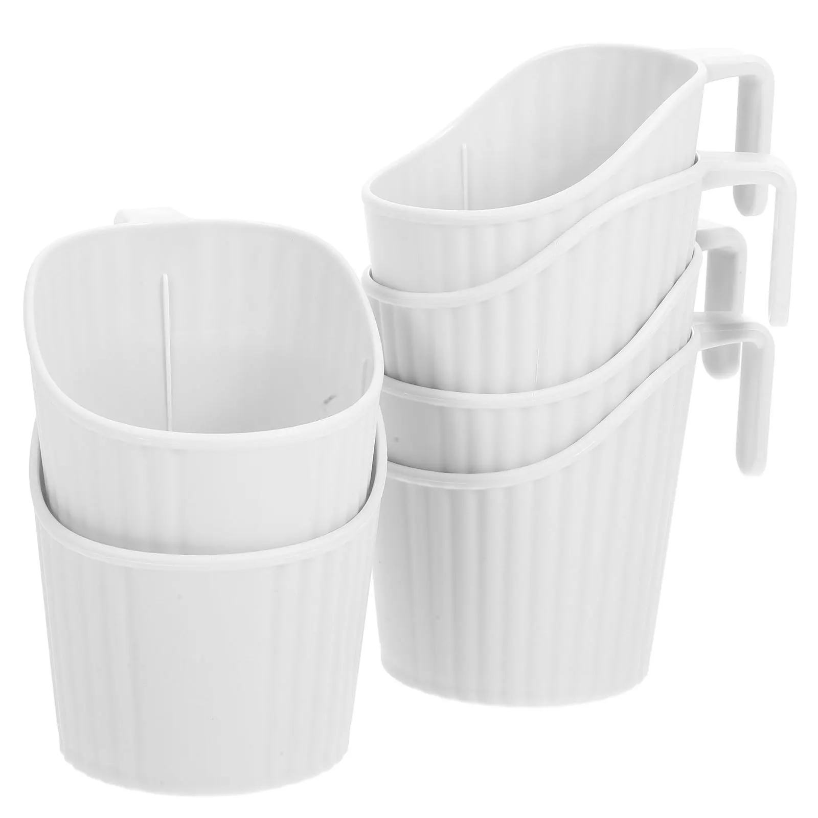 

6Pcs Holders Heat Insulated Coffee Sleeves Paper Cup Holders Spill Proof for Office Home Table Use