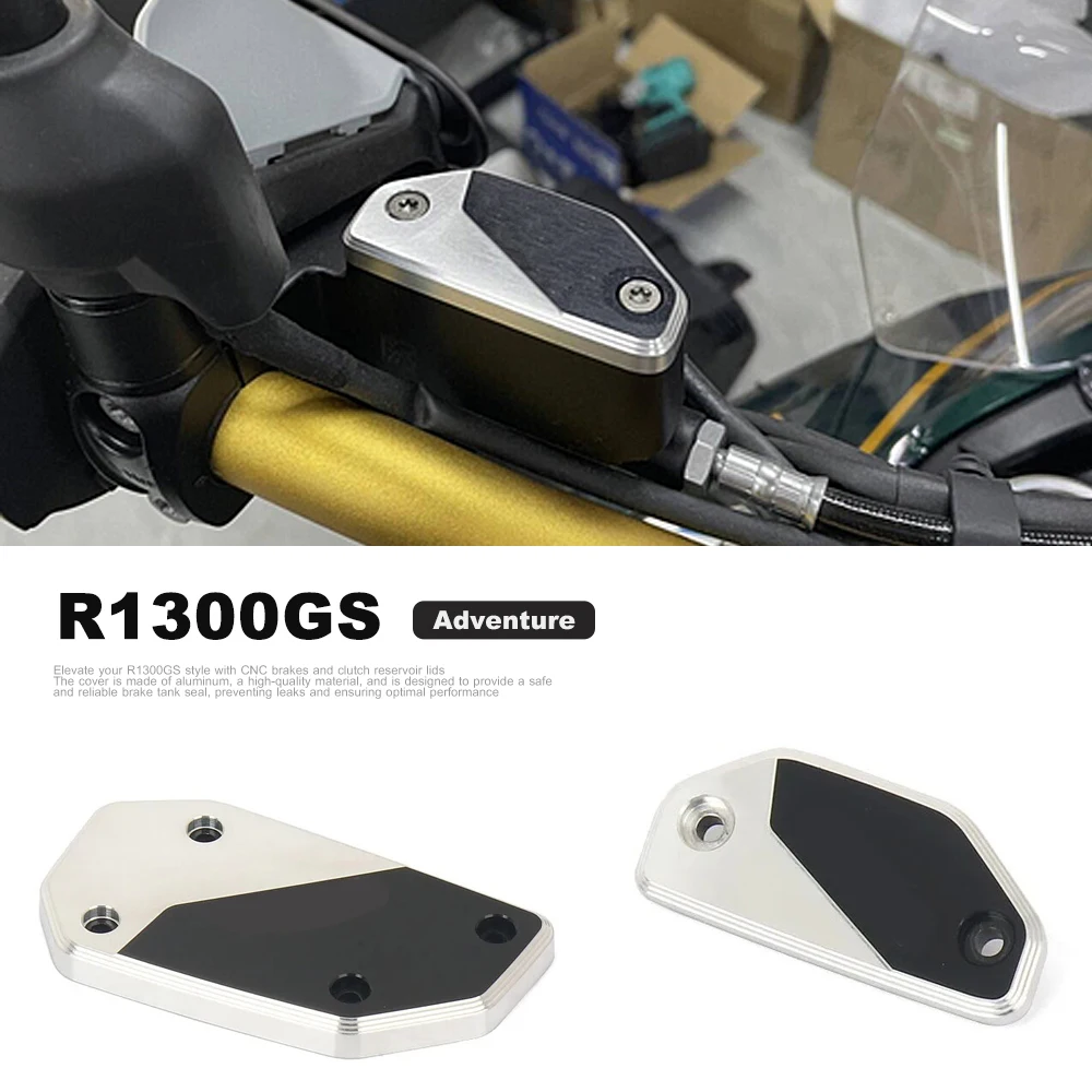 

Motorcycle Accessories Logo Front Brake Clutch Cylinder Fluid Reservoir Cover For BMW R1300GS Adventure GS 1300 R 1300 GS
