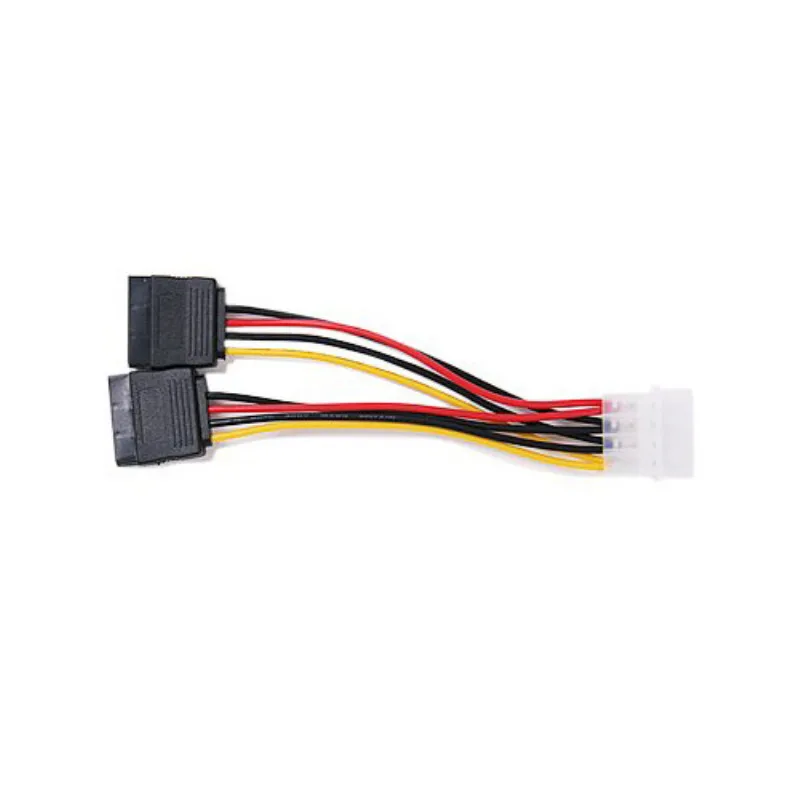 Cabos de computador e conector, poder Y divisor, fonte de alimentação, 4Pin, SATA, Molex, 4Pin, IDE, Dual 15P