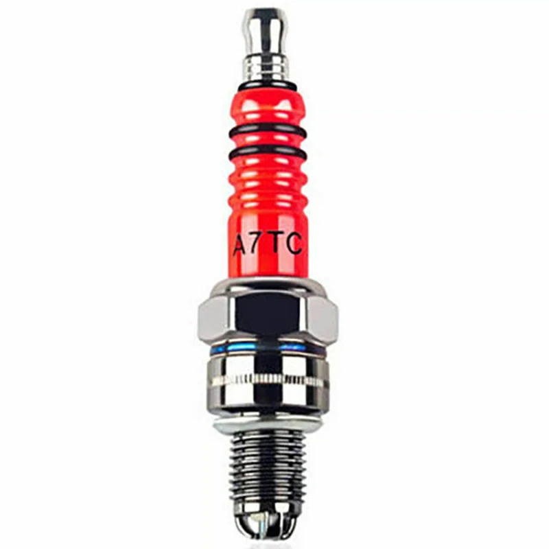 Racing 3 Electrode 10mm Spark Plug A7TC Fits For GY6 50CC 110CC 125CC 150CC ATV Scooter Dirt Bike Go Kart Motorcycle Accessories