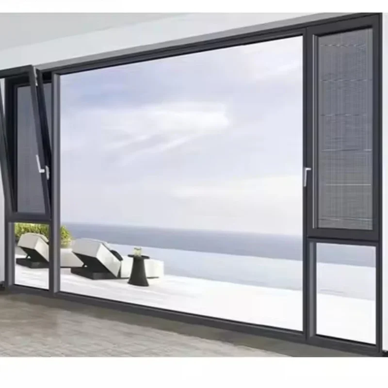 2026 High Quality Motorized Aluminium Roller Blinds Waterproof Outdoor Shades Modern Horizontal Pattern Electric Built-In Featur