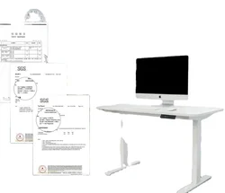 Tavoli elevabili High Tech moderno edificio in legno bianco regolabile tavolo elevatore intelligente scrivania scrivania per Computer da ufficio scrivania di Design