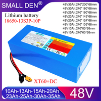 New48V lithium-ion battery 48V 10Ah-13Ah-15Ah-20Ah 23Ah-25Ah-30Ah-35Ah 18650 13S3P-10P For 54.6V Li-ion battery pack 1500W motor