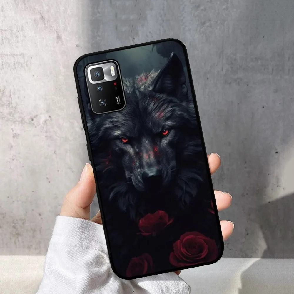 The Wolf Phone Case For Redmi Note 4 X 5 A 6 7 8 T 9 9S 10 11 11S 11Epro Poco M3 Pro