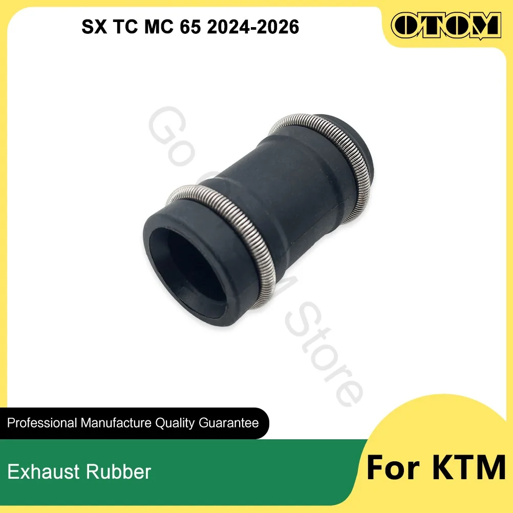 OTOM 2018-2026 Motorcycle Exhaust Rubber Pipe Tailpipe Seal Sleeve Ring Spring For KTM SX SX85 HUSQVARNA TC65 TC85 GASGAS MC65