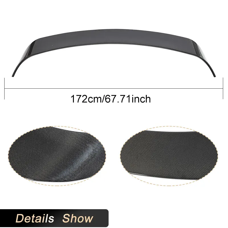 أجنحة سبويلر خلفية للسيارة من ألياف الكربون بالكامل لبورشه تايكان 9J1 قاعدة 4S سيدان 2019-2025 جناح خلفي للسباق