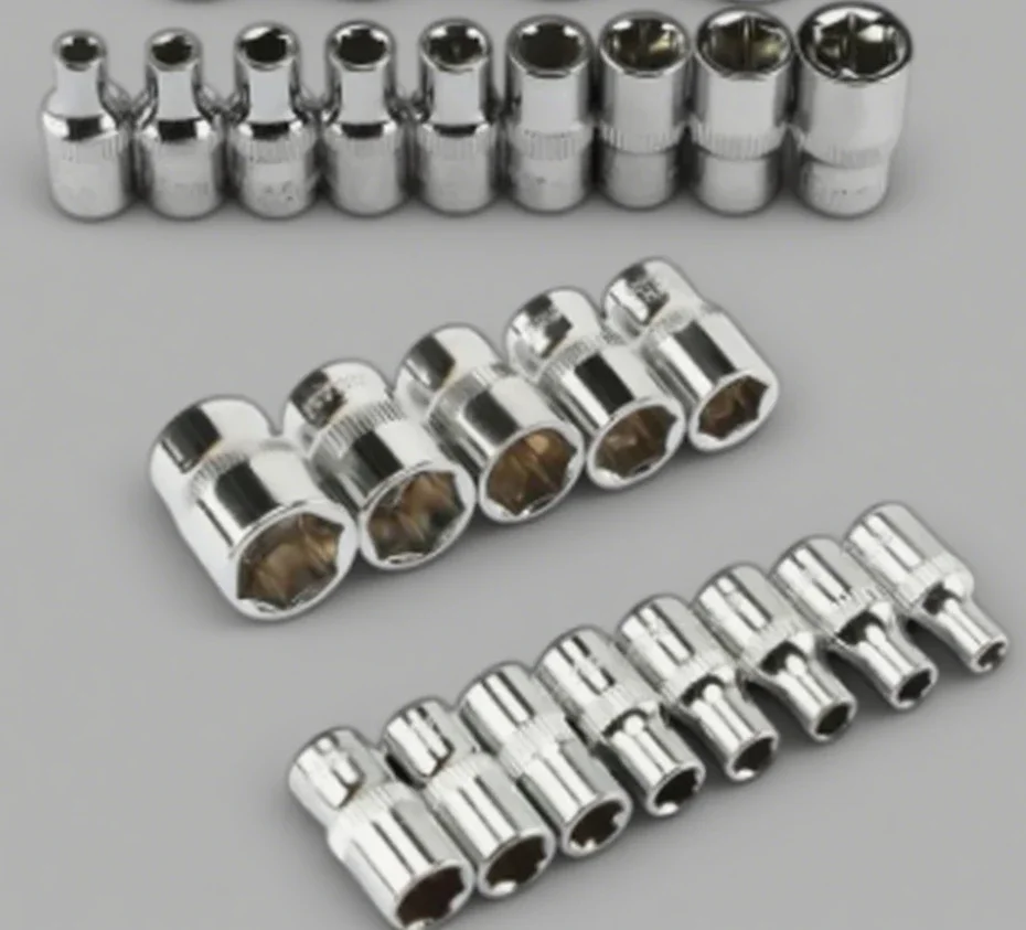 1-Piece 1/4 Drive Ratchet Wrench Socket Head Sleeve, Double End Inch Metric 4-14mm, Hand Tools for Home Mechanical Repair Work