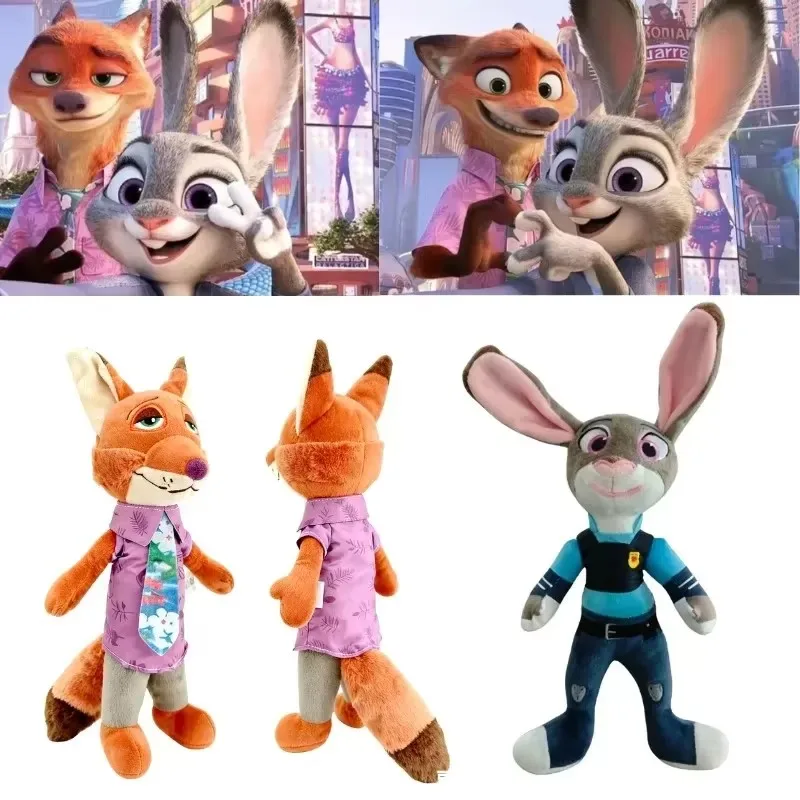 

Cartoon Bestselling Disney Zootopia 2 Plush Dolls Judy The Bunny & Nick The Fox Ideal Holiday Gift For Children %