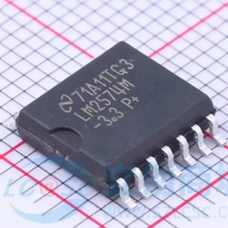 Integrated Circuits (ICs) LM2574MX-3.3 Buck Switching Regulator IC Positive Fixed 3.3V 1 Output 500mA 14-SOIC