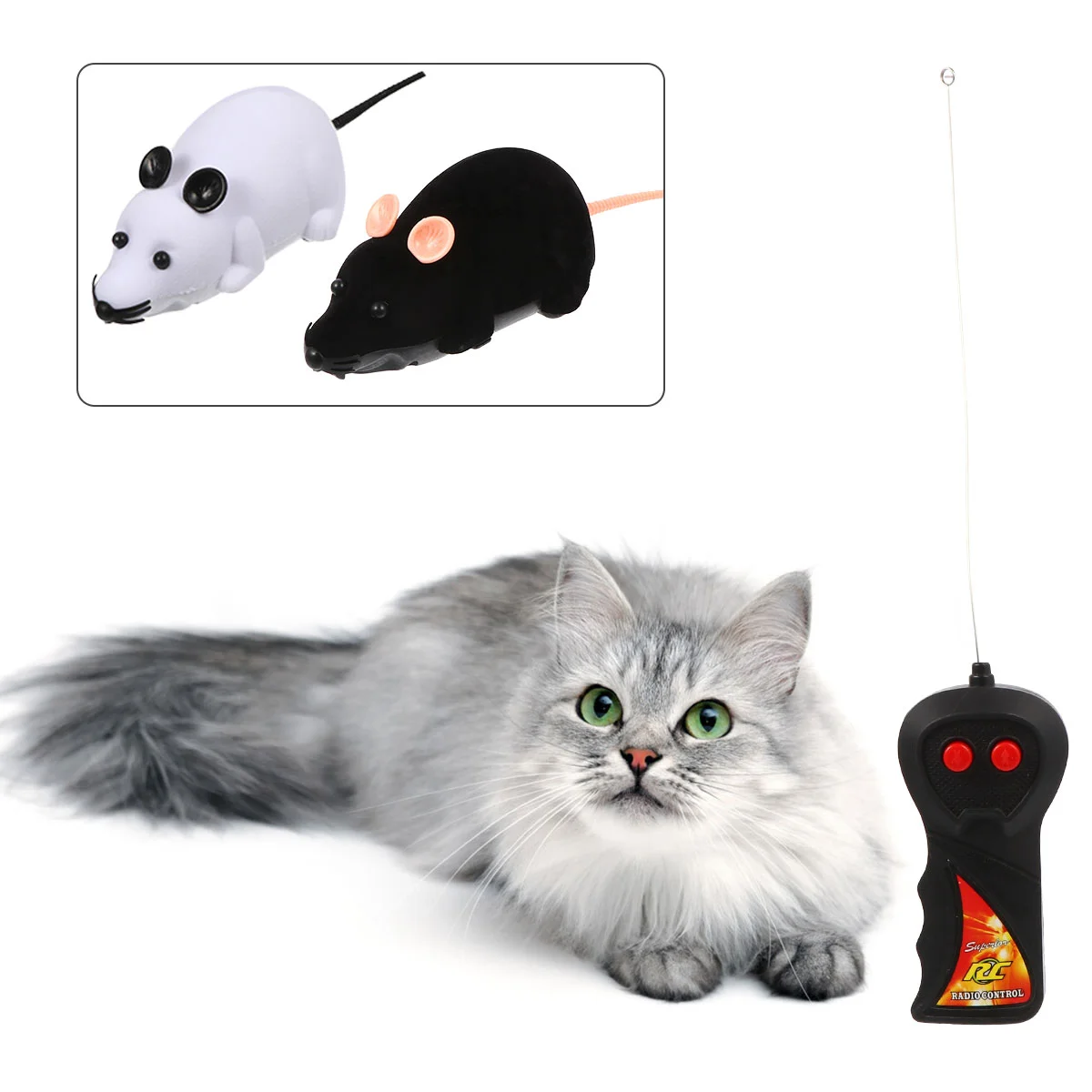 Pet Cat Toy Mechanical Motion Rat Wireless Remote Electronic Rat Kitten Novelty Funny Pet Supplies Pets Gift Cat Toys Cat Puppy