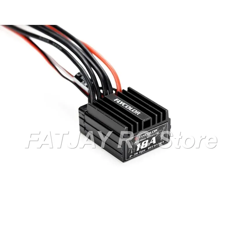 FLYCOLOR FATJAY 18A BLDC Sensorless Brushless ESC RC Car Crawler Monster Truck Controller