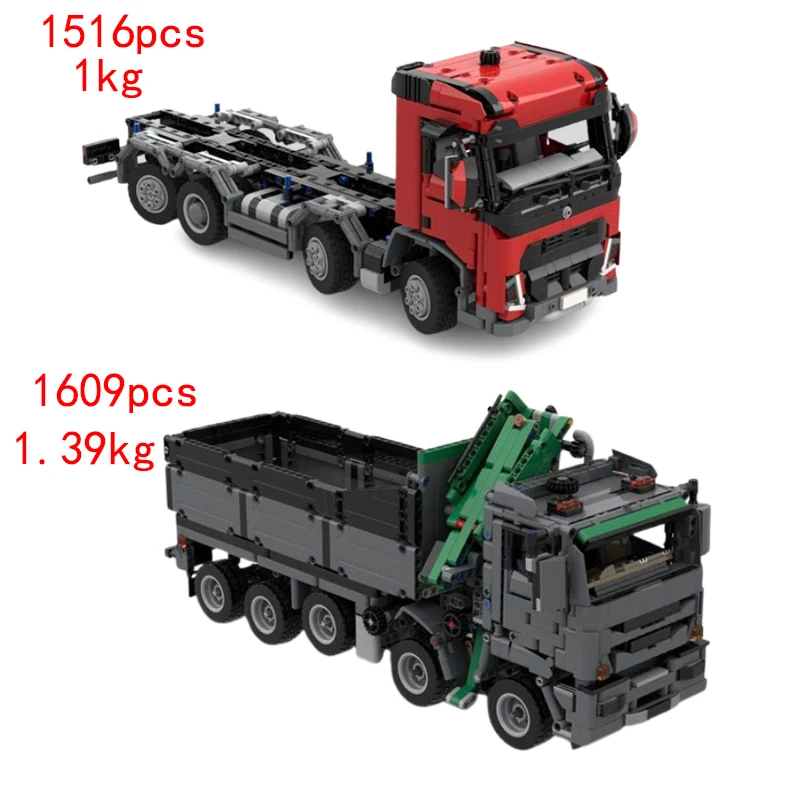 Op voorraad: MOC- 137767   78655 Medium vrachtwagen met liftarm dumper kleine deeltjes assembleren bouwstenen model speelgoed cadeau