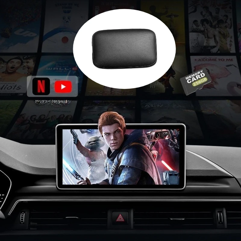 Per auto e veicolo Adattatore wireless Carplay Wireless Android Auto cablato a adattatore di navigazione wireless Accessori di aggiornamento per auto