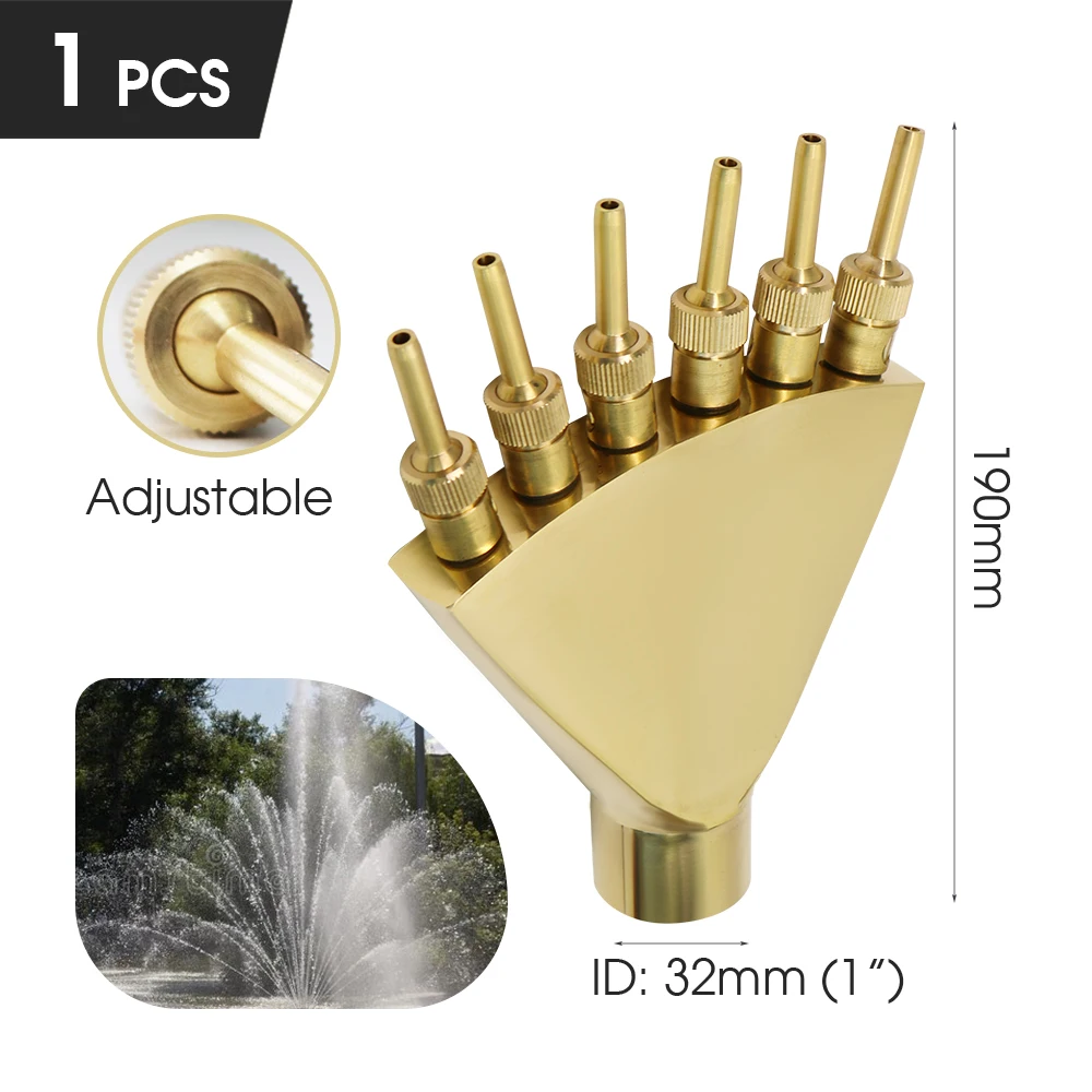 Muciakie 15 Soorten Fonteinsproeiers Messing Sprinklers Tuin Vijver Draaiende Koperen Nozzles Hoofd Voor Outdoor Park Water Ornamenten