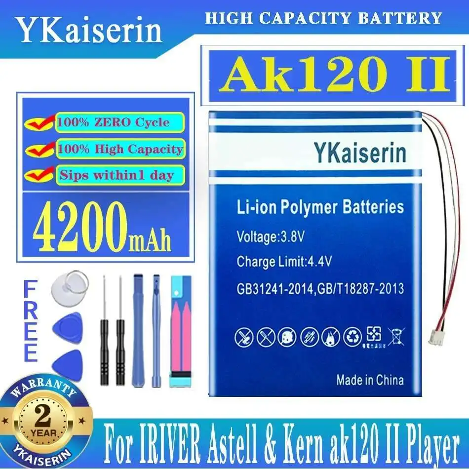 

Player Battery Environmentally Friendly For Iriver Astell & Kern Ak120 II 2 Gen 4200Mah