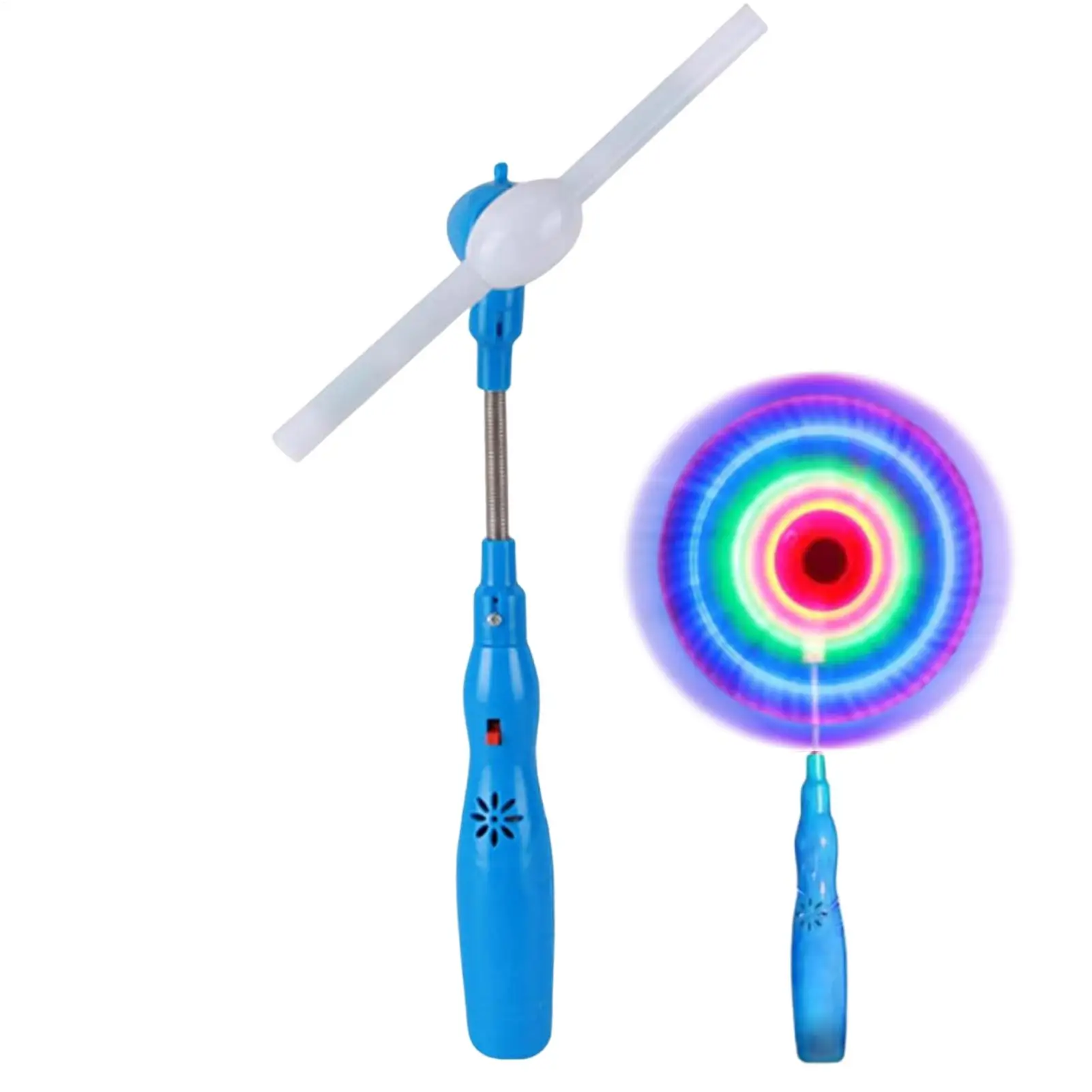 

Random Color LED Music Windmill Spinner Glow Rainbow Flashing Windmill Rotating Toy Spin Mini Handheld Light Up Windmill Toy