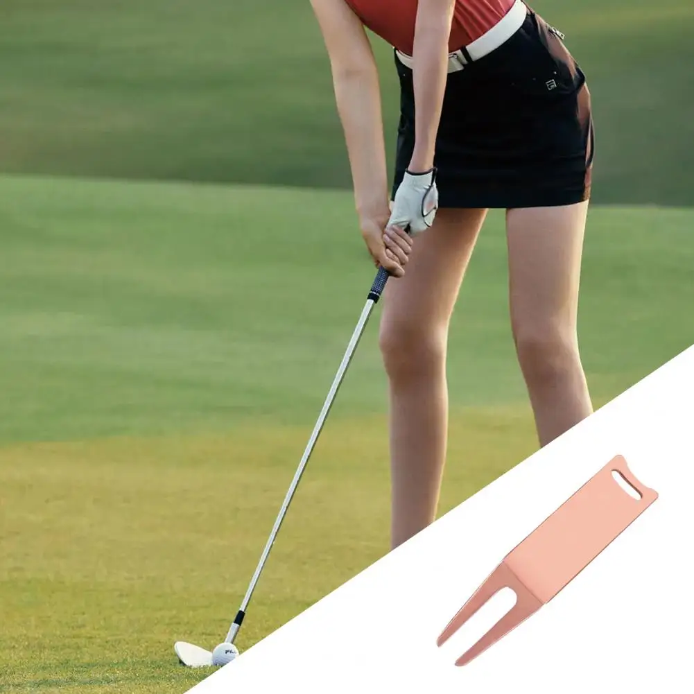 Golf Fork praktyczny łatwy w instalacji żelazny przenośny znacznik pozycji piłki golfowej Prong Pitch Repairer Tool codzienne użytkowanie