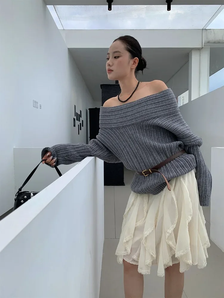 

Korean Style Lace Tulle Skirt Women Fairycore Sweet Elegant Ruffle Skirts Vintage Streetwear Irregular Layered Skirts