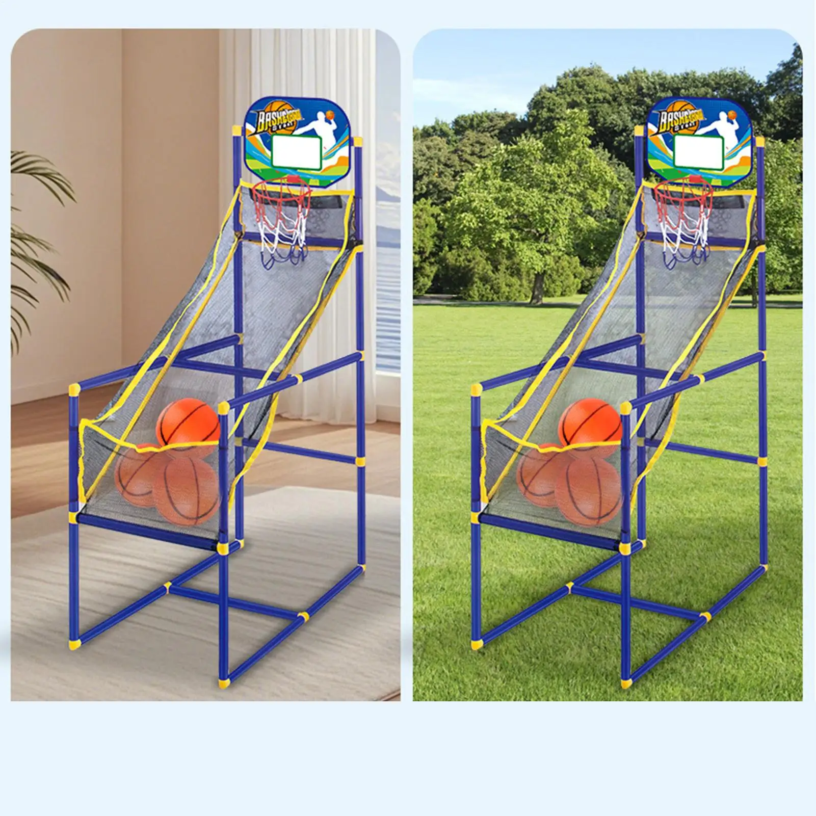Basketball Hoop Game Kids Outdoor Sports Activities With Air Pump Basketball Hoop Kids For Outdoor Backyard Playground Park