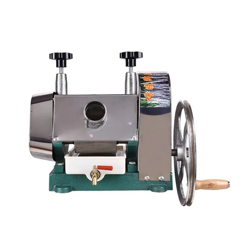 Nova Máquina Manual de Suco de Cana de Açúcar ZX-100 em Aço Inoxidável, Sucesso de Vendas, Pequena Extratora Comercial de Suco de Cana 50Kg/Hora