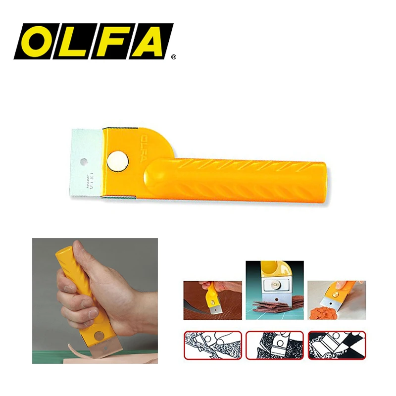 Olfa BTC-1 Multifunctionele Razor Edge Schraper Lederen Craft Utility Mes Blades Bevel Edge Skive Lederen