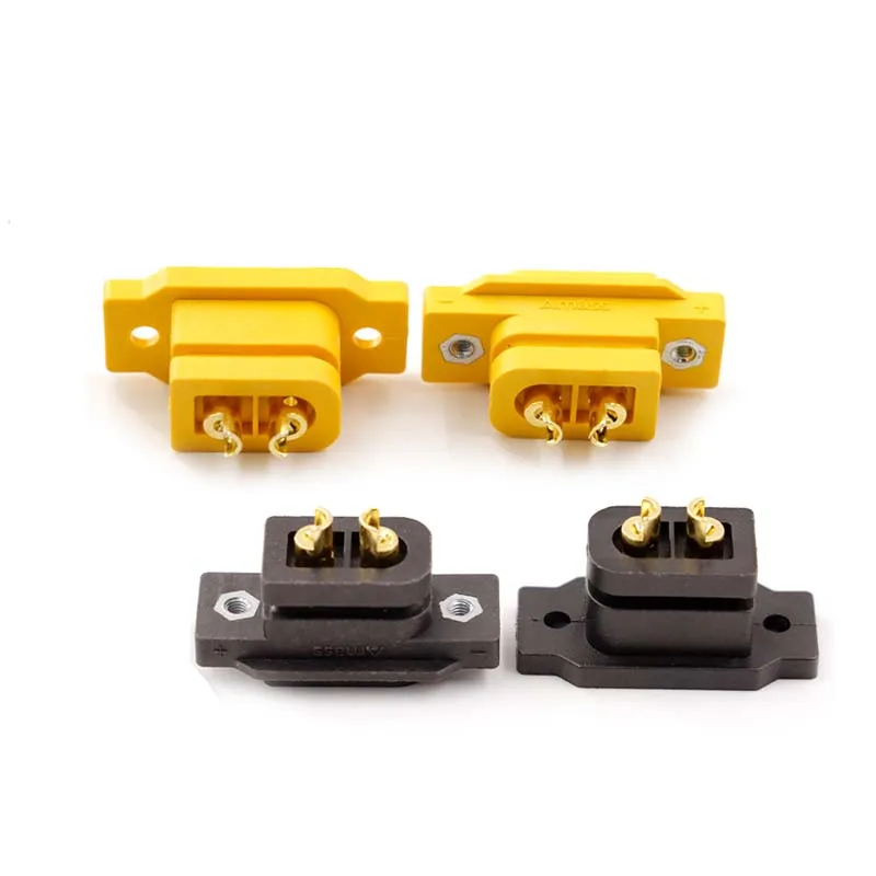 5PCS XT60E/NE-F female model aircraft has a fixed battery interface connector model and an electric motor for power ad