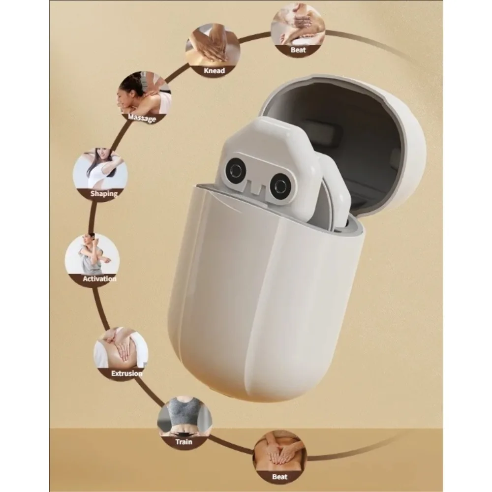Wireless Cervical Massage Stimulator Portable Mini Electric Neck Back Massager Muscle EMS Relief The Pain