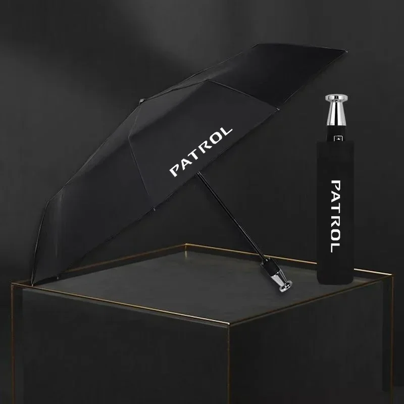 For Nissan Qashqai Patrol X-trail Car Automatic Folding Windproof Sunshade Umbrella Automatically folding umbrella Auto parts