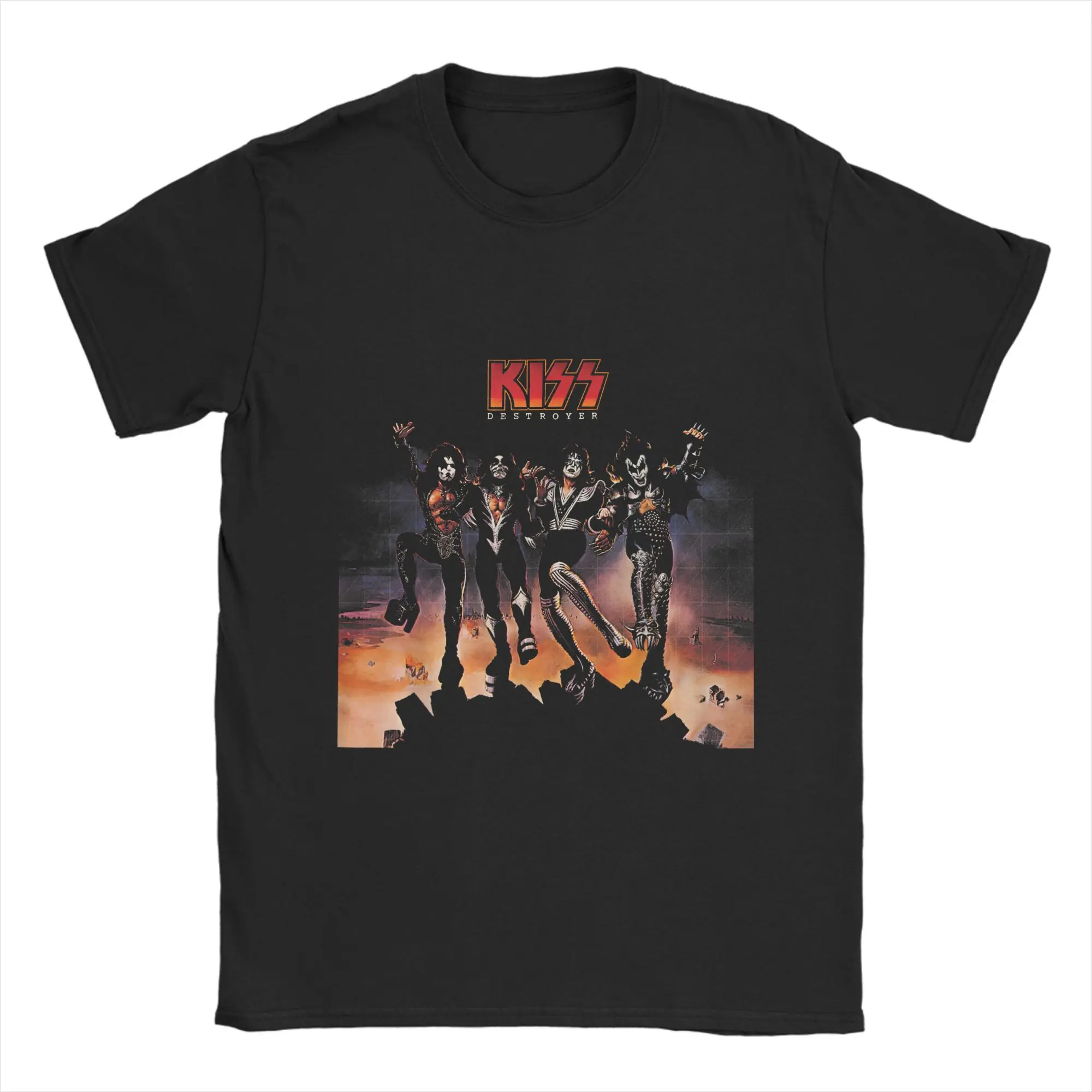 T-shirt da donna e da uomo KISS Band Rock T-shirt casual da uomo girocollo a maniche corte T-shirt regalo