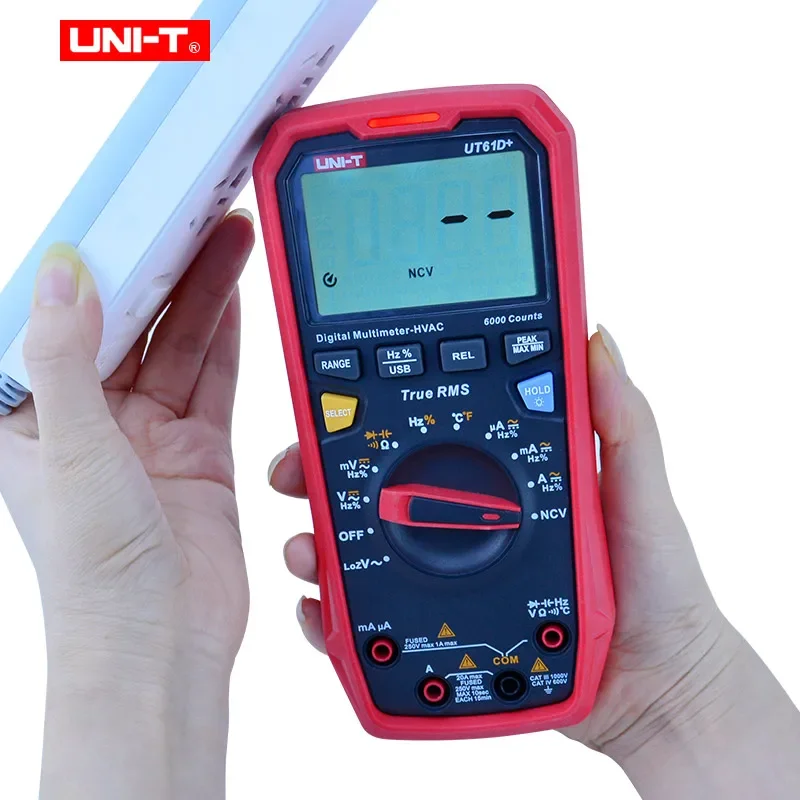 UNI-T UT61B+/D+/E+ True RMS Digital Multimeter 6000-22000 Counts DC AC 1000V Smart Professional Auto Range Universal Meter