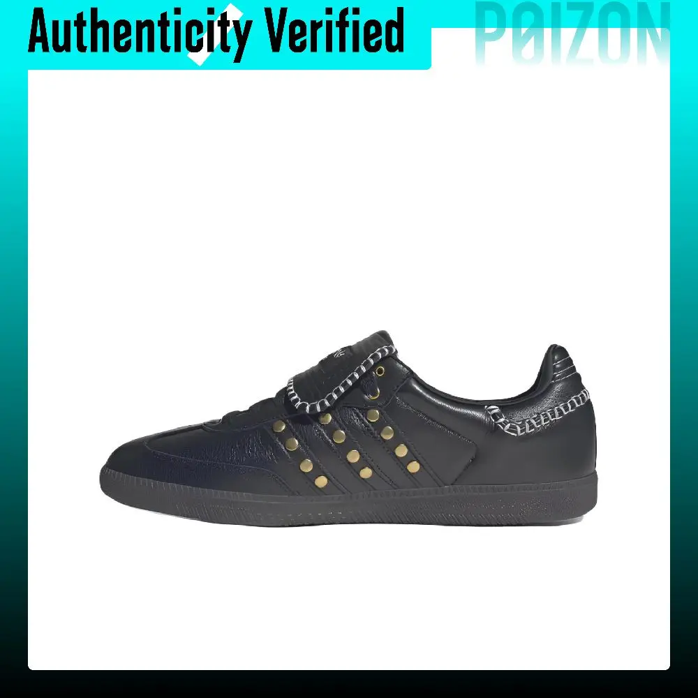 Wales Bonner X Adidas Originals Samba German Army Trainers Unisex Low-top Black/Gold/White IG4303