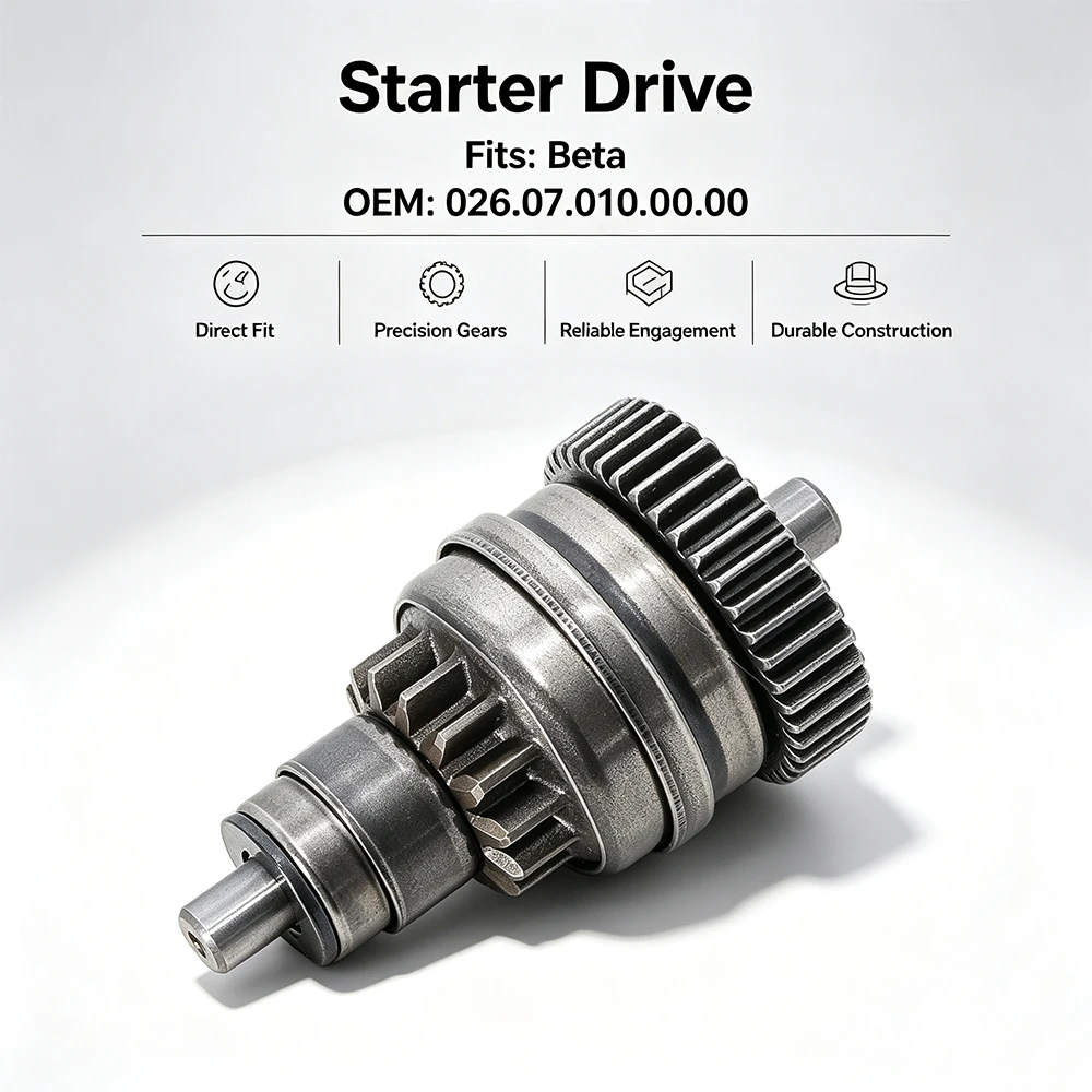 Motorcycle Starter Drive Bendix Parts For Beta CROSS RX 250 2T 350 2T 2026 CROSS RX 300 2T 2021-2025 OEM:026.07.010.00.00