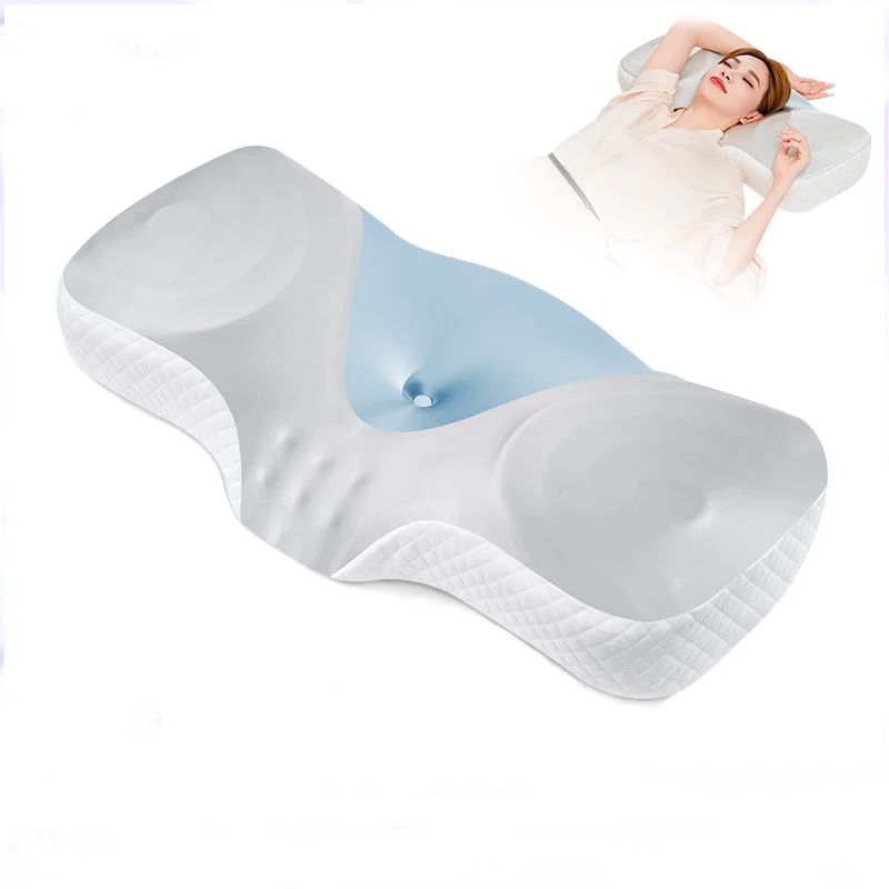 

Настоящая охлаждающая подушка для шеи для облегчения боли, эргономичные боковые подушки для сна для поддержки шеи для спины, живота, спания