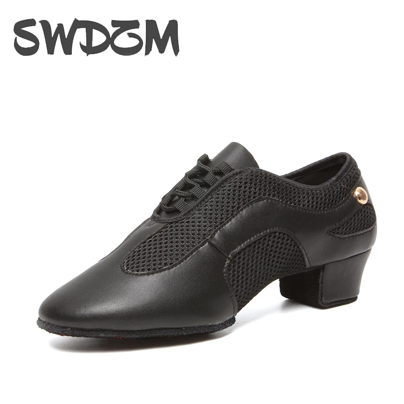 SWDZM Unisex Dance Shoes For Women Men Dance-Shoes Modern Jazz Dancing Shoes Square Dance Salsa Practice Teachers' Shoes Mesh