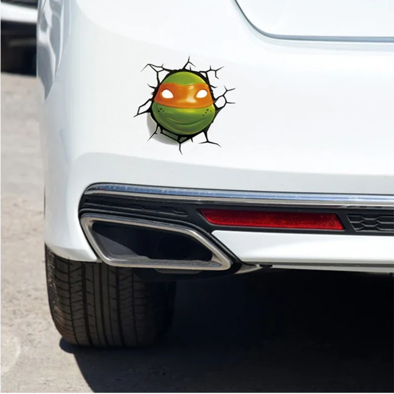 Teenage Mutant Ninja Turtles TMNT 3D Car Stickers Creative Cartoon Personality Stickers Motorcycle Painting Decoration Stickers