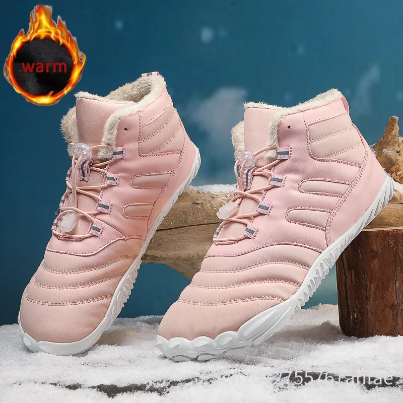 

New Winter Snow Boots Men Women Waterproof Non Slip Thickened Warm Cotton Shoe Outdoor Hiking Mountaineering Boot Casual