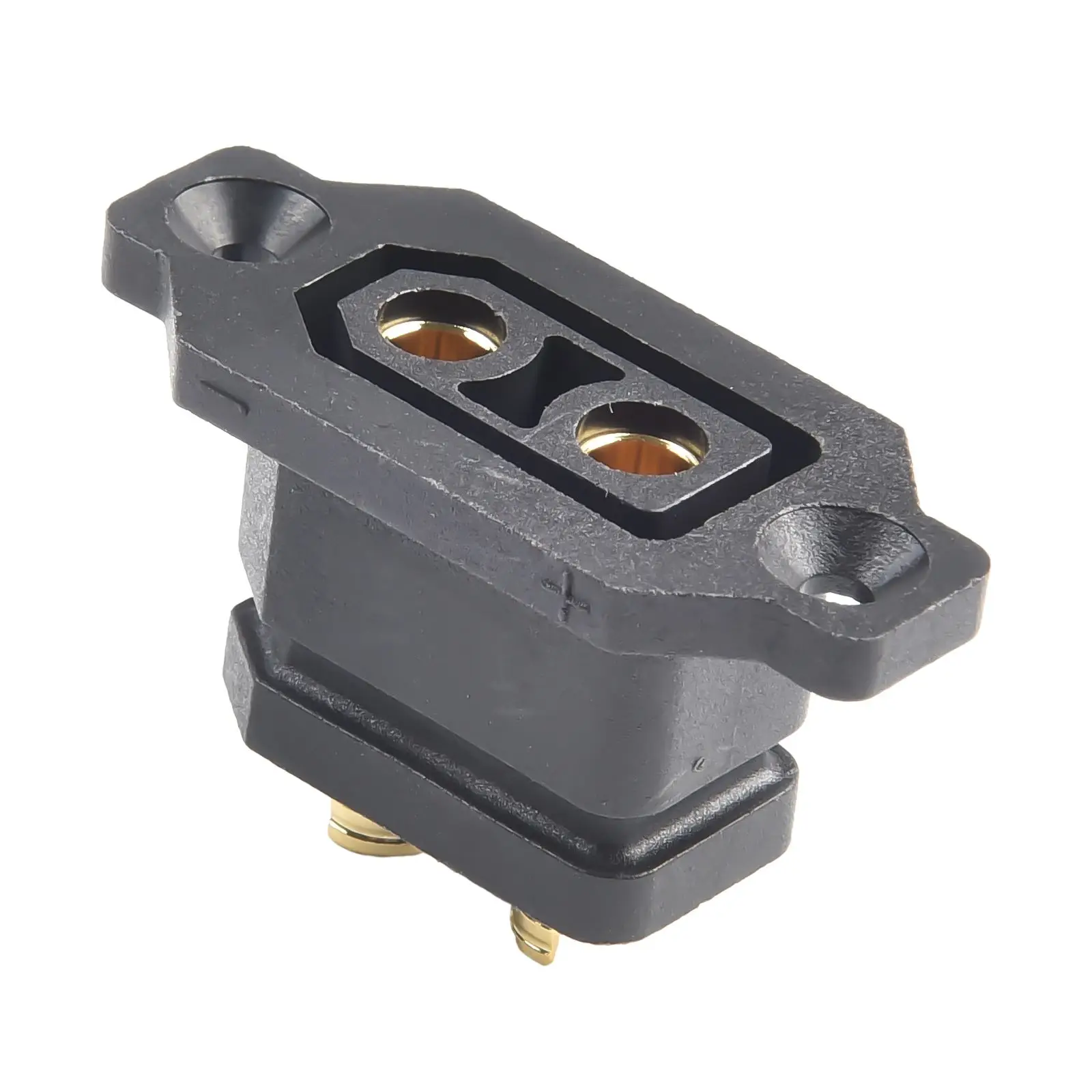 XT90E-F Lithium Battery Charging Port Plug DC 500V 30A Fixed Base Electric Vehicle Connector 42*25.3*19mm Electrical Equipment
