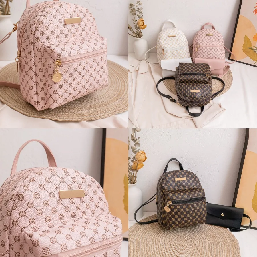 

【Новый стиль】Маленький рюкзак с цветочным принтом, модная милая сумка-клатч для мамы и ребенка, детская маленькая школьная сумка в стиле преппи.