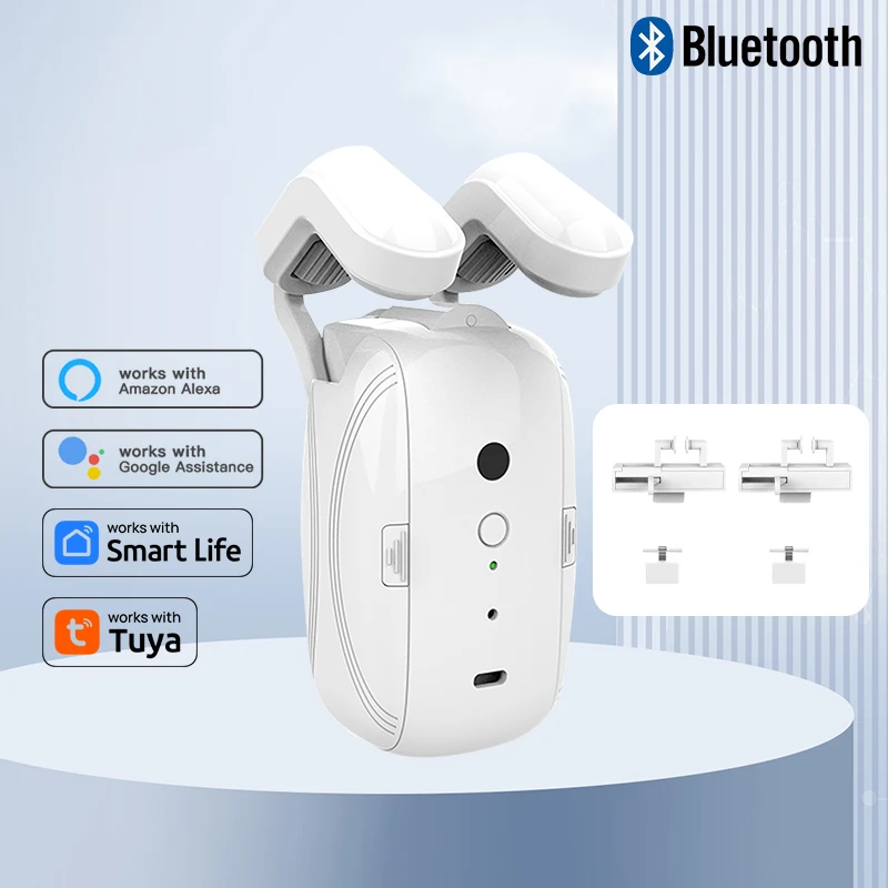 

Tuya Curtain Automatic Robot T U Roman Rod 3 in 1 Bluetooth Smart Electric Curtain Motor APP Voice Control Alexa Google Home