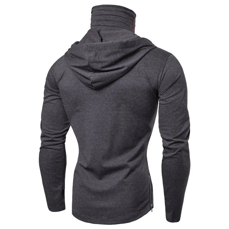 HKSH Spring Summer Elastic Hooded T-shirts Men's Tide Dark Ninja Sweatshirt Skull Mask Streetwear Fashion Print Chic Tops HK1826