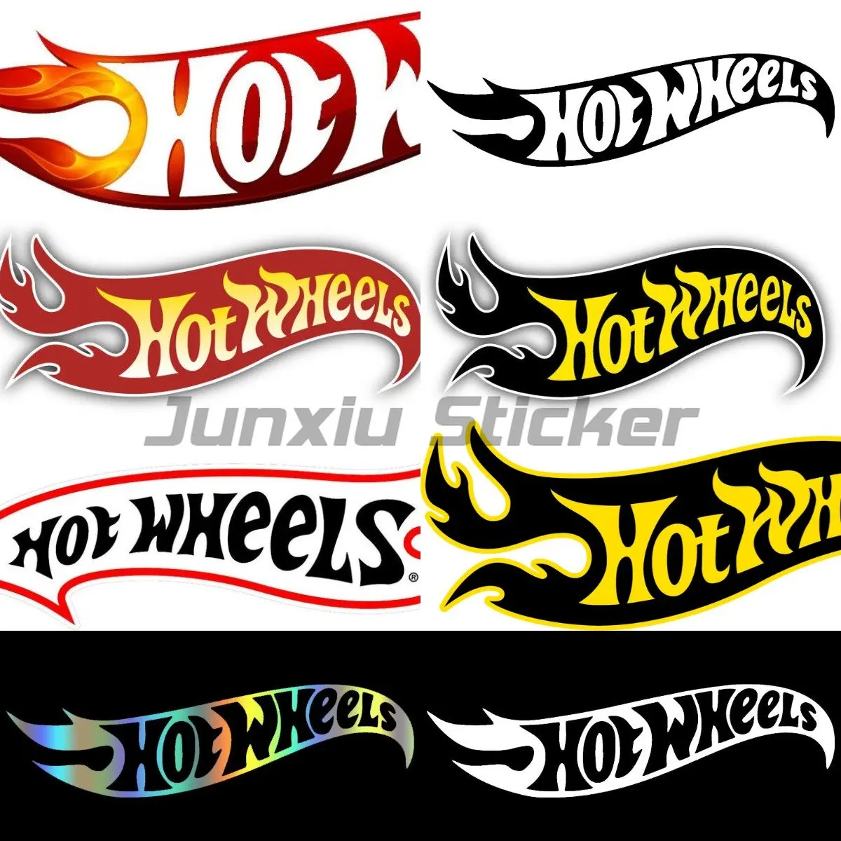 Hot Wheels Car Sticker Fashion Racing Vinyl for Hot Wheels Helmet Racing Moto CROSS Bike Car 4x4 RV Laptop Car Truck Waterproof