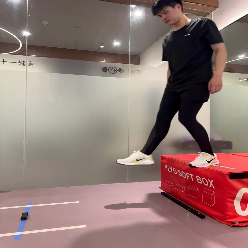 QUELING Jump Sensor Light Blanket Tester قوة مراقبة البيانات في الوقت الحقيقي RSI جهاز قياس وقت الاتصال الأرضي