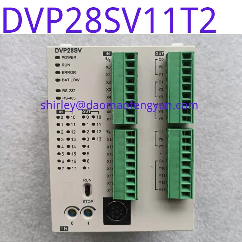 Used Original Delta PLC module DVP28SV11T2