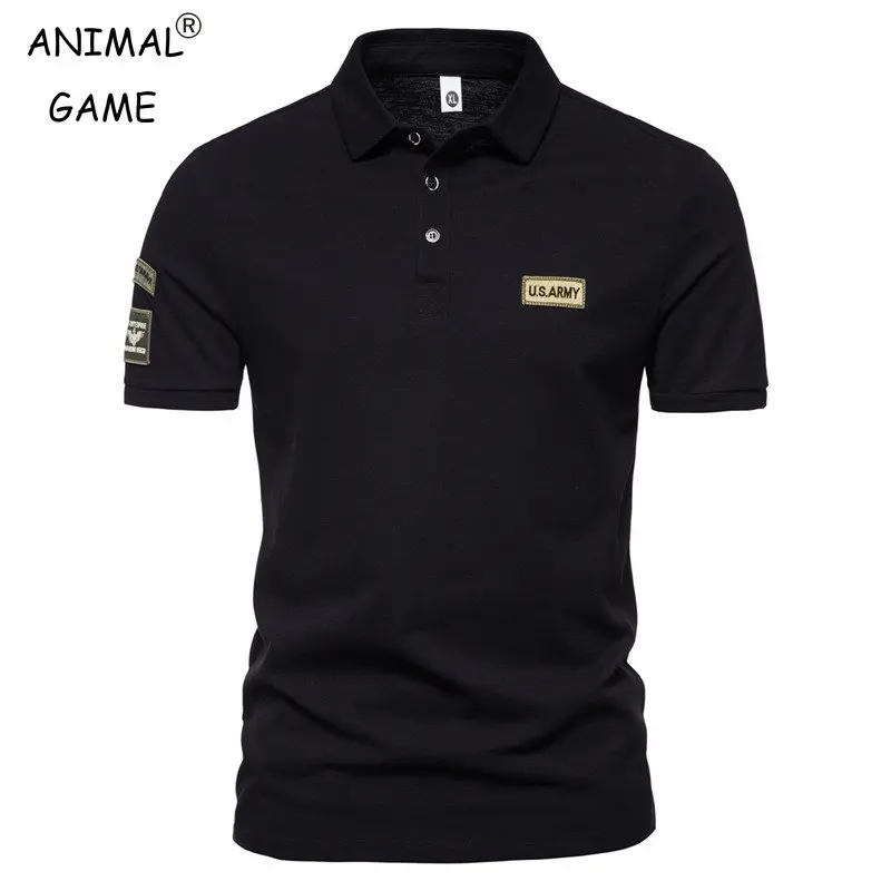 New Korean Summer Men High Quality Short Sleeve Breathable Plus Size Top Embroidered Polo Shirt Anti-wrinkle Tops 5XL